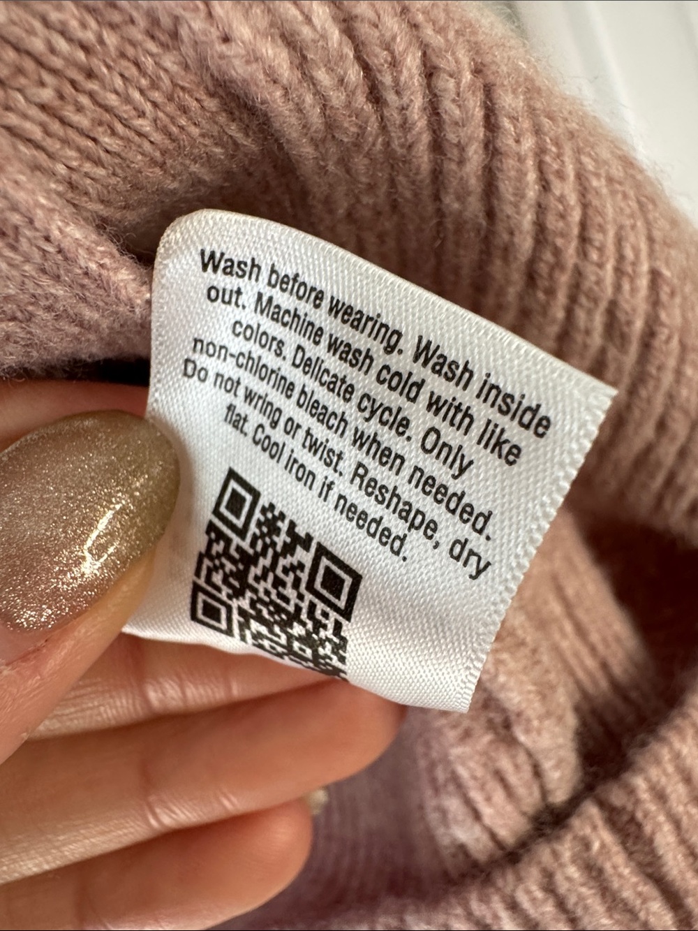 Nine West Rose Pink Button-Front Crewneck Cardigan - Picture 6 of 6